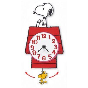 Peanuts Snoopy Pendulum Clock